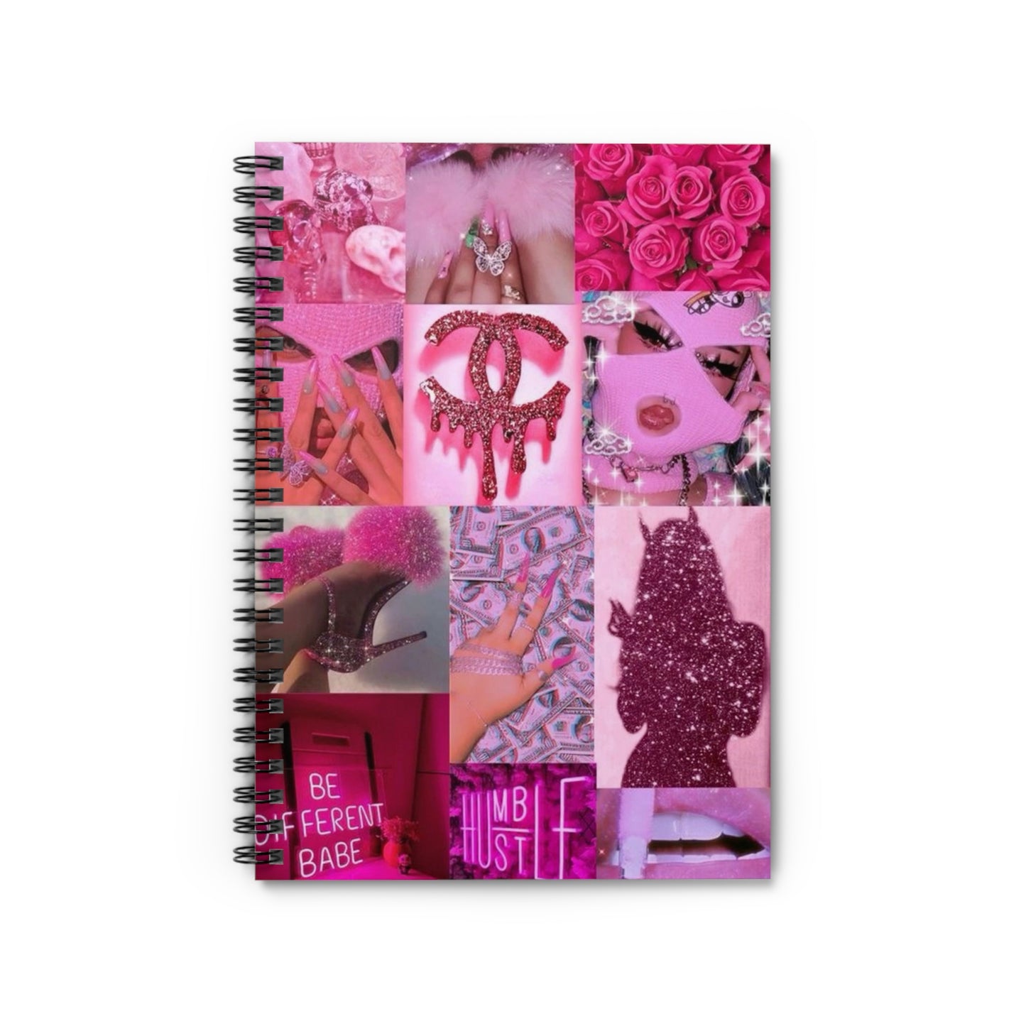 Trendy Pink Spiral Notebook - Embrace Individuality, Cute Stationery, Journaling, Gifts for Her, Fun School Supplies