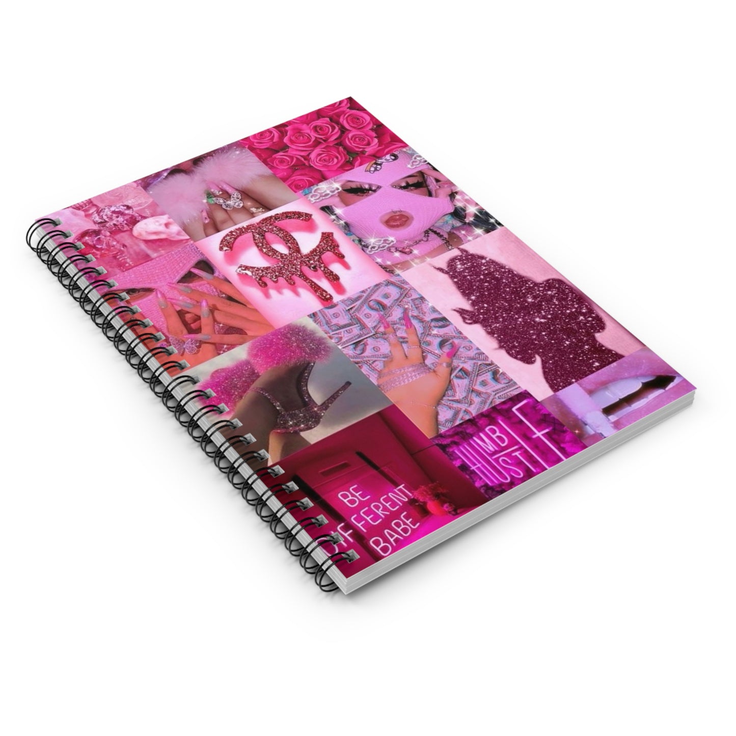Trendy Pink Spiral Notebook - Embrace Individuality, Cute Stationery, Journaling, Gifts for Her, Fun School Supplies