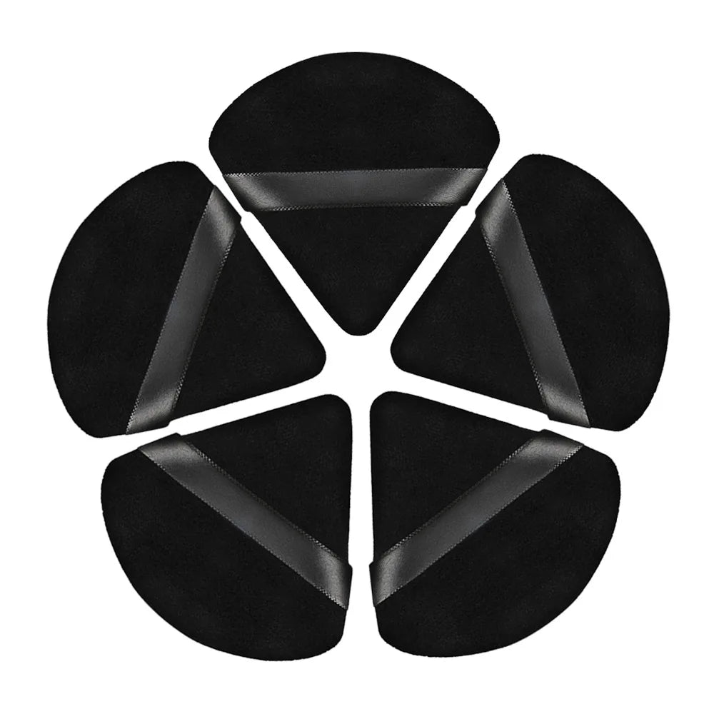 5/10Pcs Triangle Velvet Powder Puff Wet Dry Use Makeup Sponge Cosmetics Blender Beauty Foundation Makeup Tool Accessories