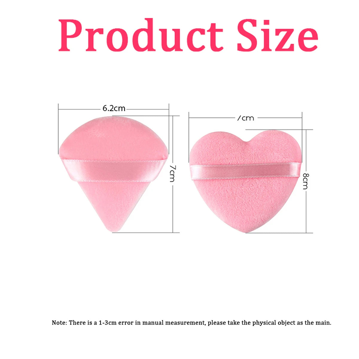 5/10Pcs Triangle Velvet Powder Puff Wet Dry Use Makeup Sponge Cosmetics Blender Beauty Foundation Makeup Tool Accessories