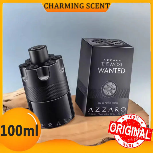 100ML For Azzaro The Most Wanted Parfum Charm Eau De Parfum Intense Spicy Woody Seductive Fragrance Date Lasting Wear Perfume