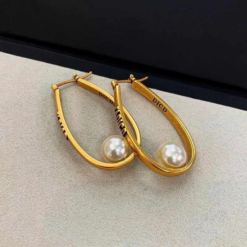 2PC Elegant Water Drop Earrings -18K Gold Plated Copper Jewelry, Suitable for Women - Minimalist Design for Daily Wear-8815