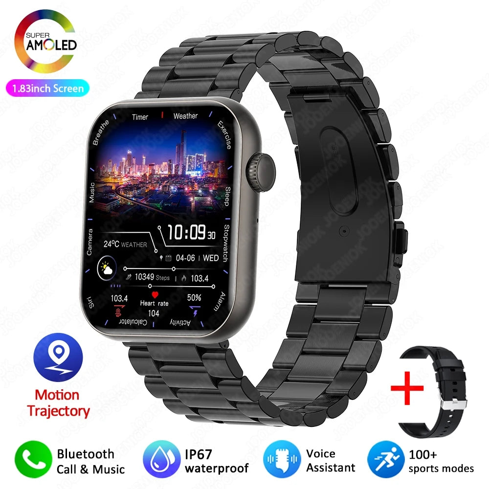 2025 New For Xiaomi Men's Smartwatch 100+ Sports Mode Health Monitoring Full Screen Touch Bluetooth Call Smart Watch IOS
