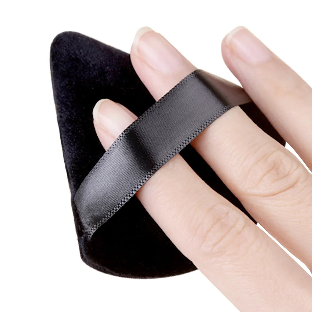 5/10Pcs Triangle Velvet Powder Puff Wet Dry Use Makeup Sponge Cosmetics Blender Beauty Foundation Makeup Tool Accessories