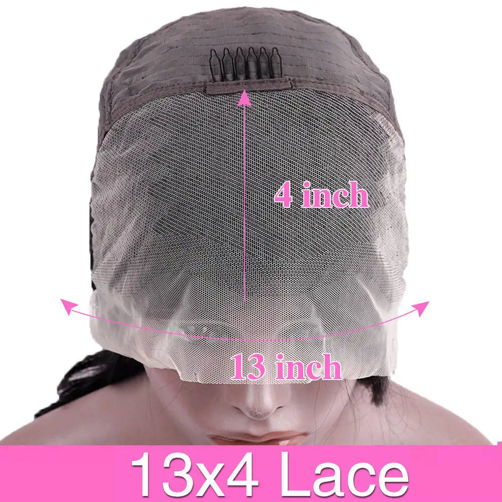 Short Bob Wig Transparent Lace Frontal Wigs Human Hair 100% Straight Bob Wigs Pre Plucked 13x4 Lace Front Wigs For Black Women