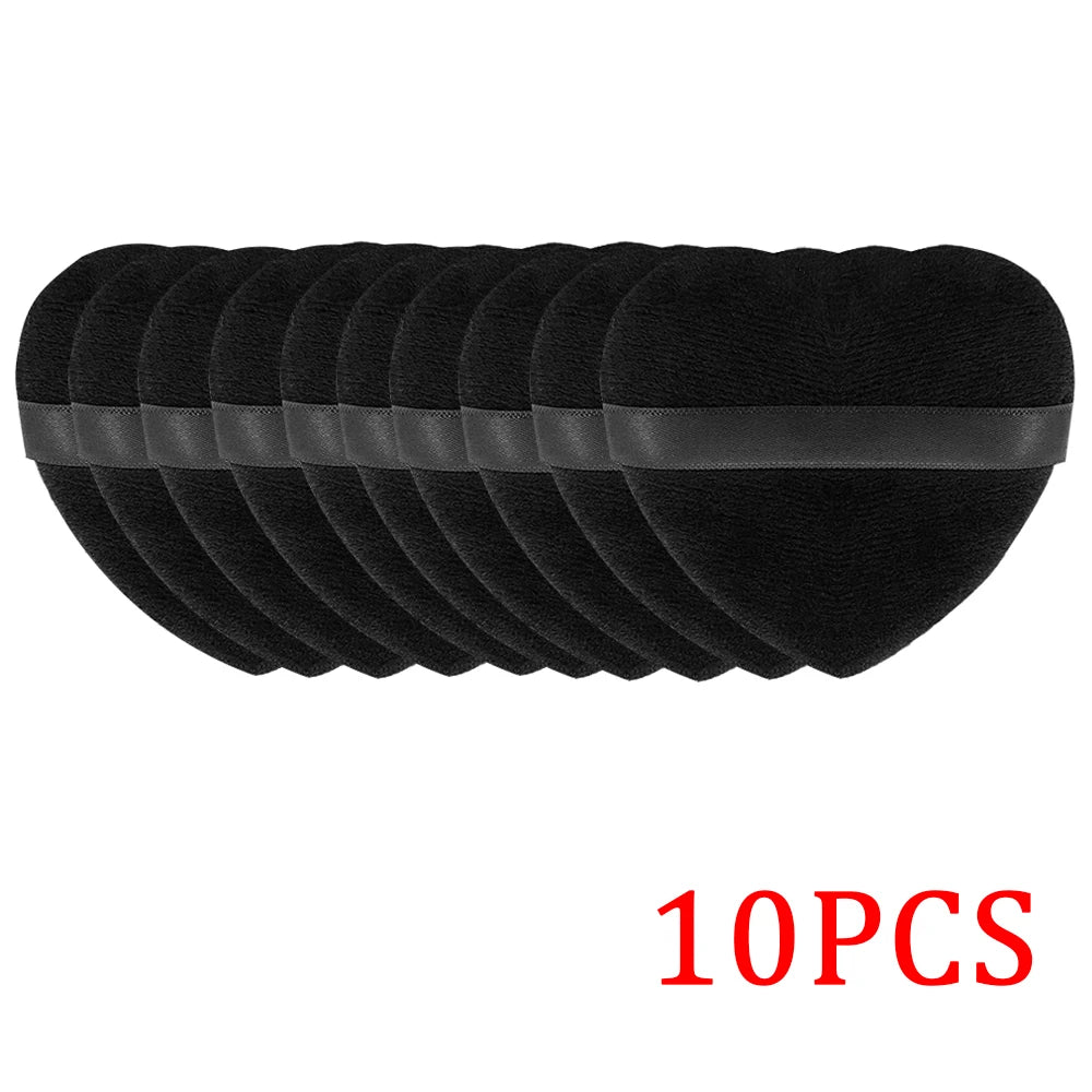 5/10Pcs Triangle Velvet Powder Puff Wet Dry Use Makeup Sponge Cosmetics Blender Beauty Foundation Makeup Tool Accessories
