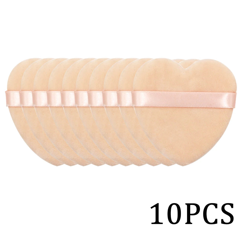 5/10Pcs Triangle Velvet Powder Puff Wet Dry Use Makeup Sponge Cosmetics Blender Beauty Foundation Makeup Tool Accessories