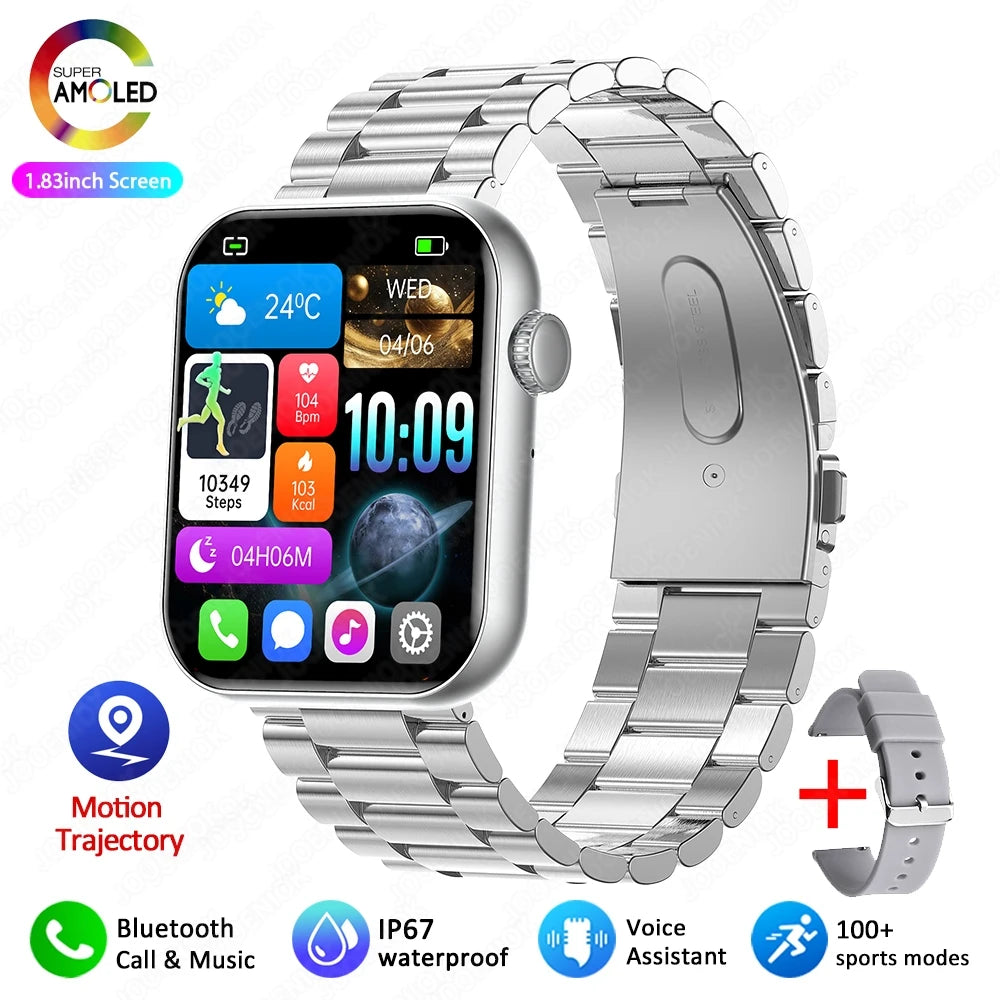 2025 New For Xiaomi Men's Smartwatch 100+ Sports Mode Health Monitoring Full Screen Touch Bluetooth Call Smart Watch IOS