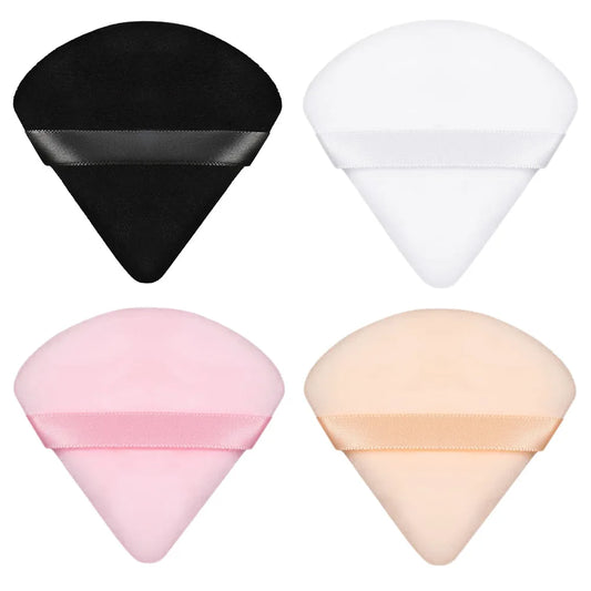 5/10Pcs Triangle Velvet Powder Puff Wet Dry Use Makeup Sponge Cosmetics Blender Beauty Foundation Makeup Tool Accessories
