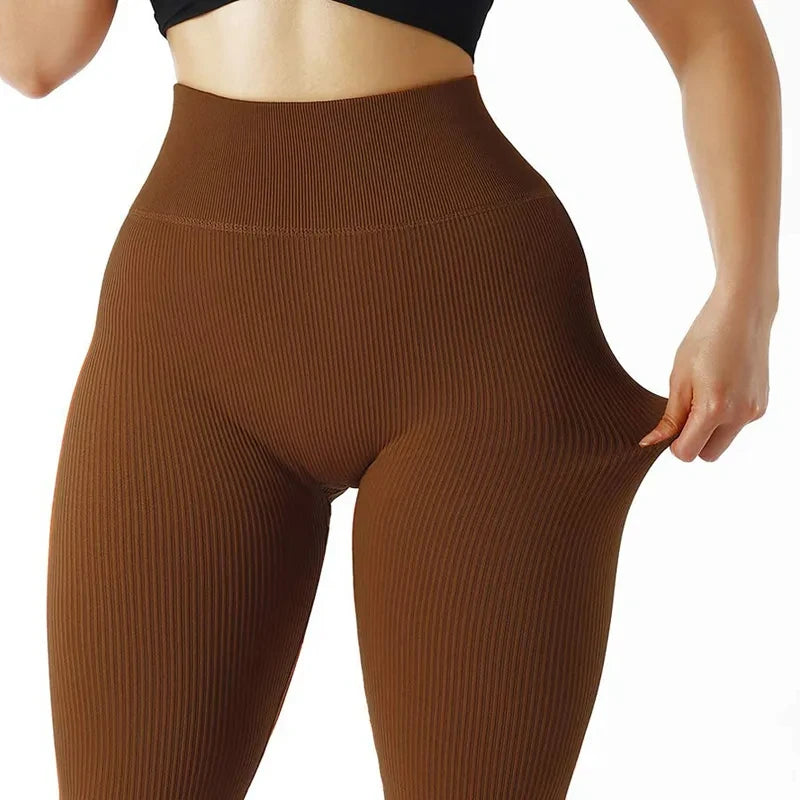 Seamless High Waist Gym Leggings Women Casual Skinny Stretch Pant Autumn Outdoors Running Compression Pants