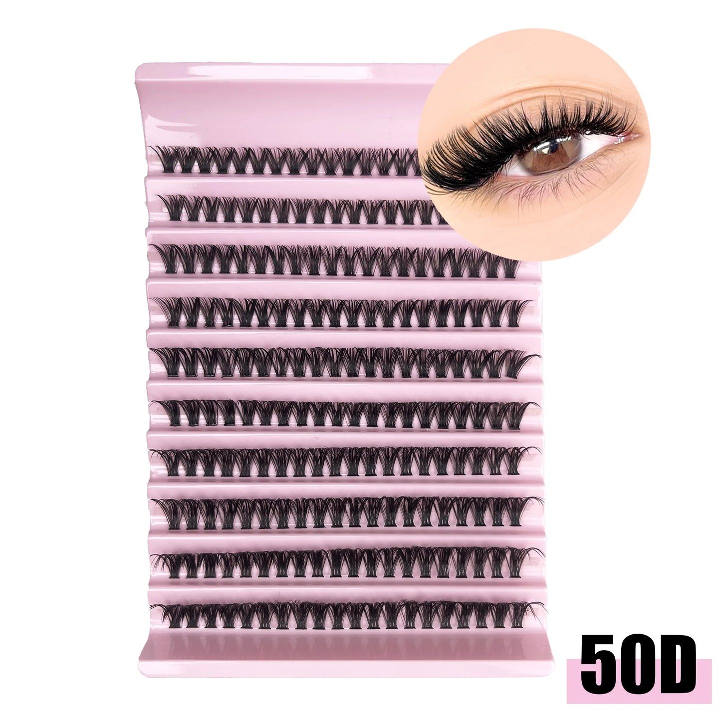 30D 40D 50D 60D DIY Individual Eyelash bundles Natural Soft Eyelash Clusters 3D Russian Volume Eyelashes Mink Eyelashes Clusters